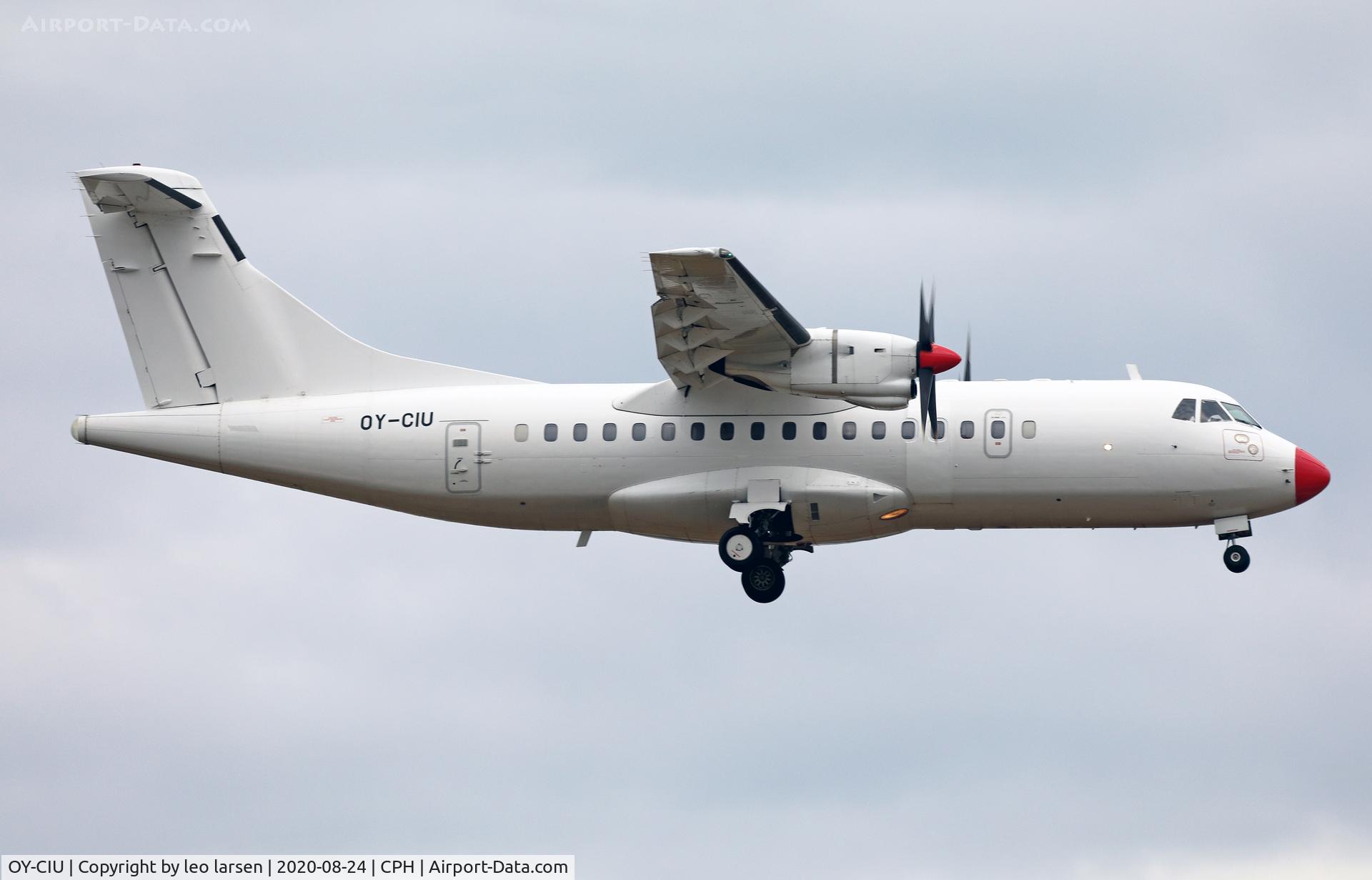 OY-CIU, 1988 ATR 42-312 C/N 112, Copenhagen 24.8.2020