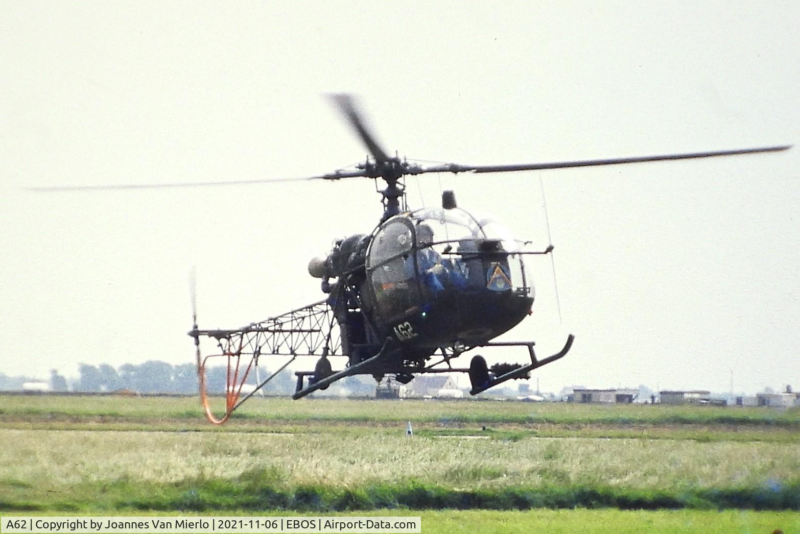 A62, Sud Aviation SA-318C Alouette II C/N 2035, Slide scan  Belgian demo team 
