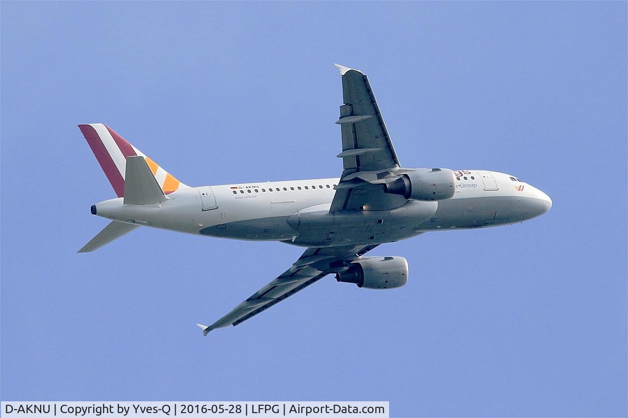 D-AKNU, 2005 Airbus A319-112 C/N 2628, Airbus A319-112, Climbing from rwy 06R, Roissy Charles De Gaulle airport (LFPG-CDG)