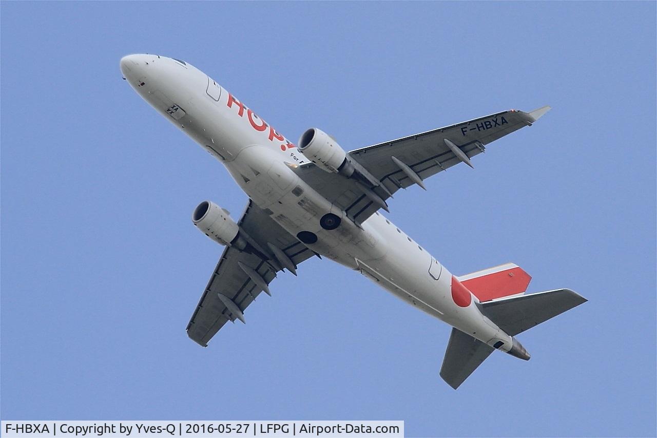 F-HBXA, 2008 Embraer 170LR (ERJ-170-100LR) C/N 17000237, Embraer ERJ-170-100LR, Take off Rwy 27L, Roissy Charles De Gaulle Airport (LFPG-CDG)