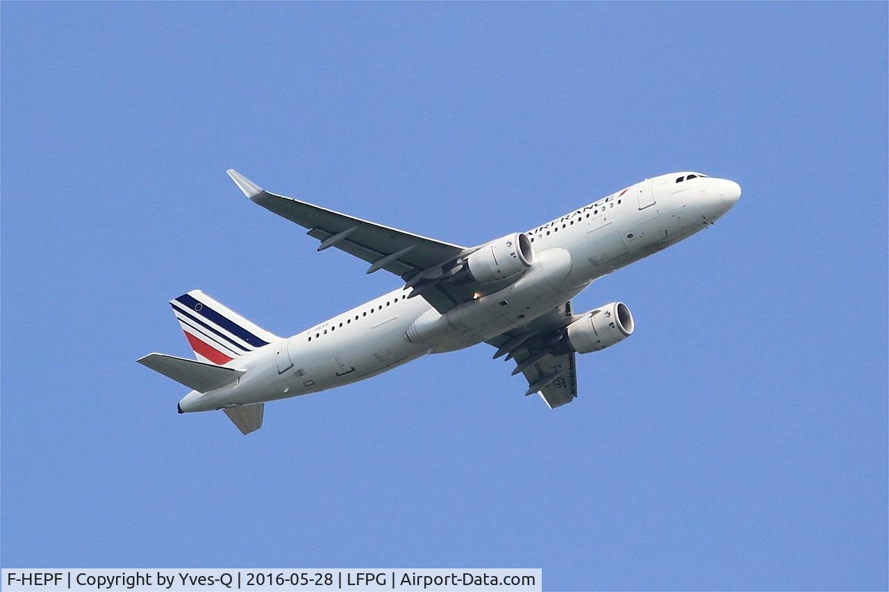 F-HEPF, 2013 Airbus A320-214 C/N 5719, Airbus A320-214, Climbing from rwy 06R, Roissy Charles De Gaulle airport (LFPG-CDG)
