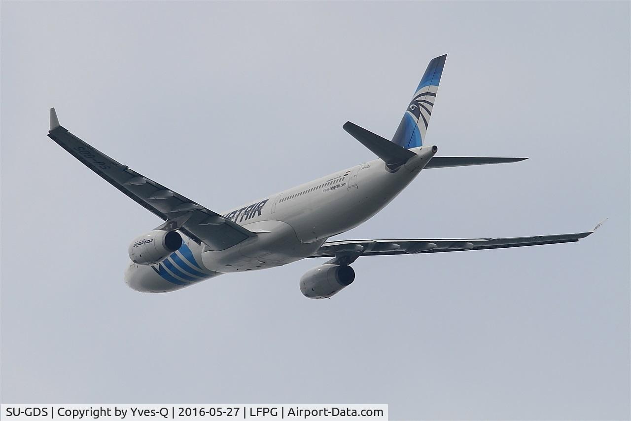 SU-GDS, 2010 Airbus A330-343X C/N 1143, Airbus A330-343X, Take off rwy 27L, Roissy Charles De Gaulle airport (LFPG-CDG)