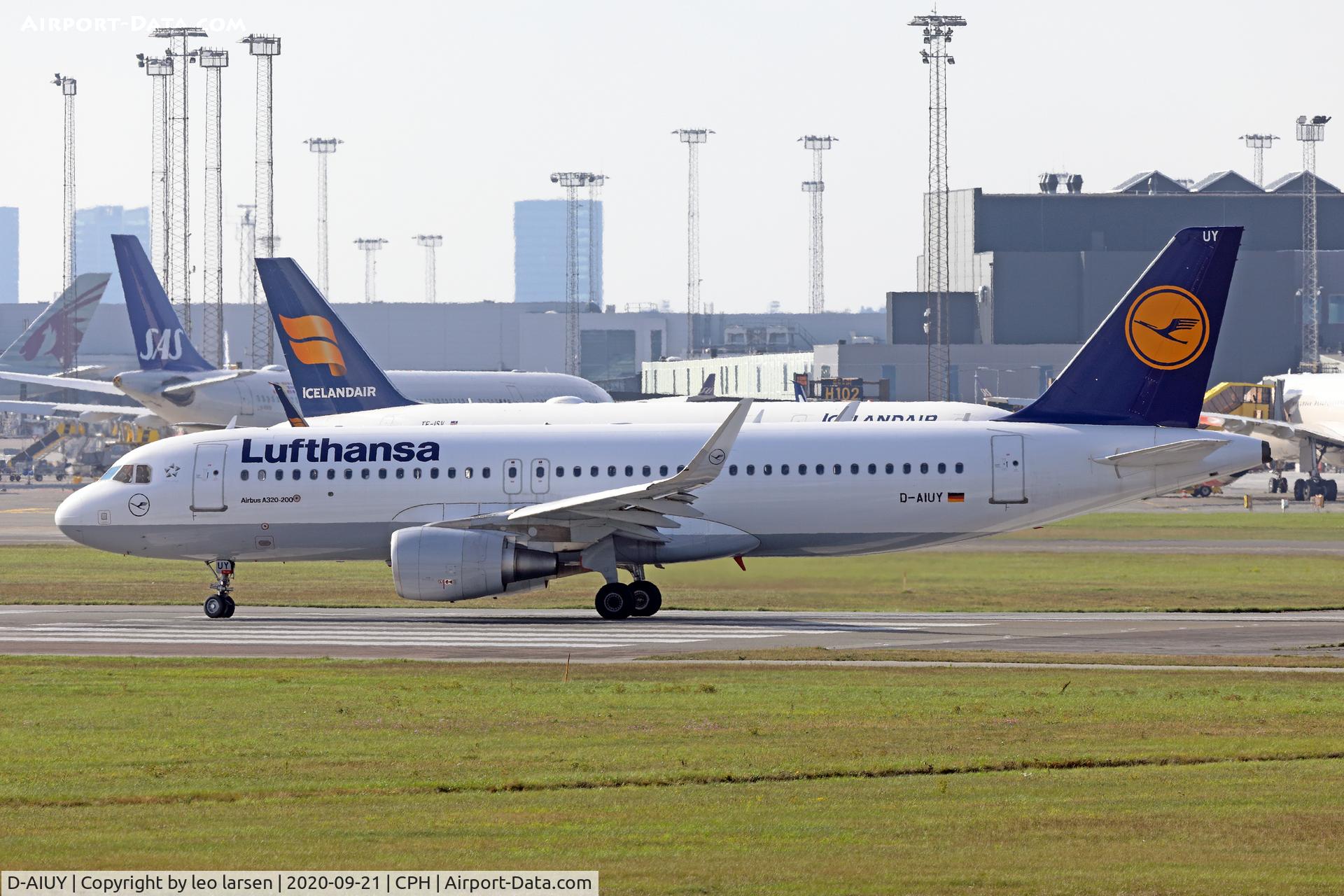 D-AIUY, 2016 Airbus A320-214 C/N 7355, Copenhagen 21.9.2020