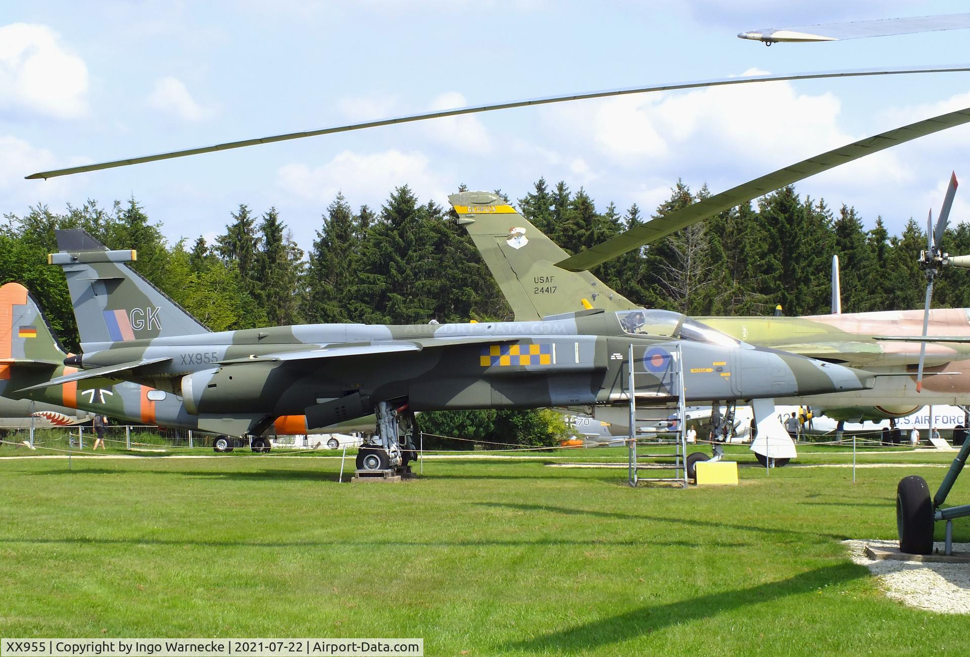 XX955, 1975 Sepecat Jaguar GR.1A C/N S.77, SEPECAT Jaguar GR1A at the Flugausstellung P. Junior, Hermeskeil