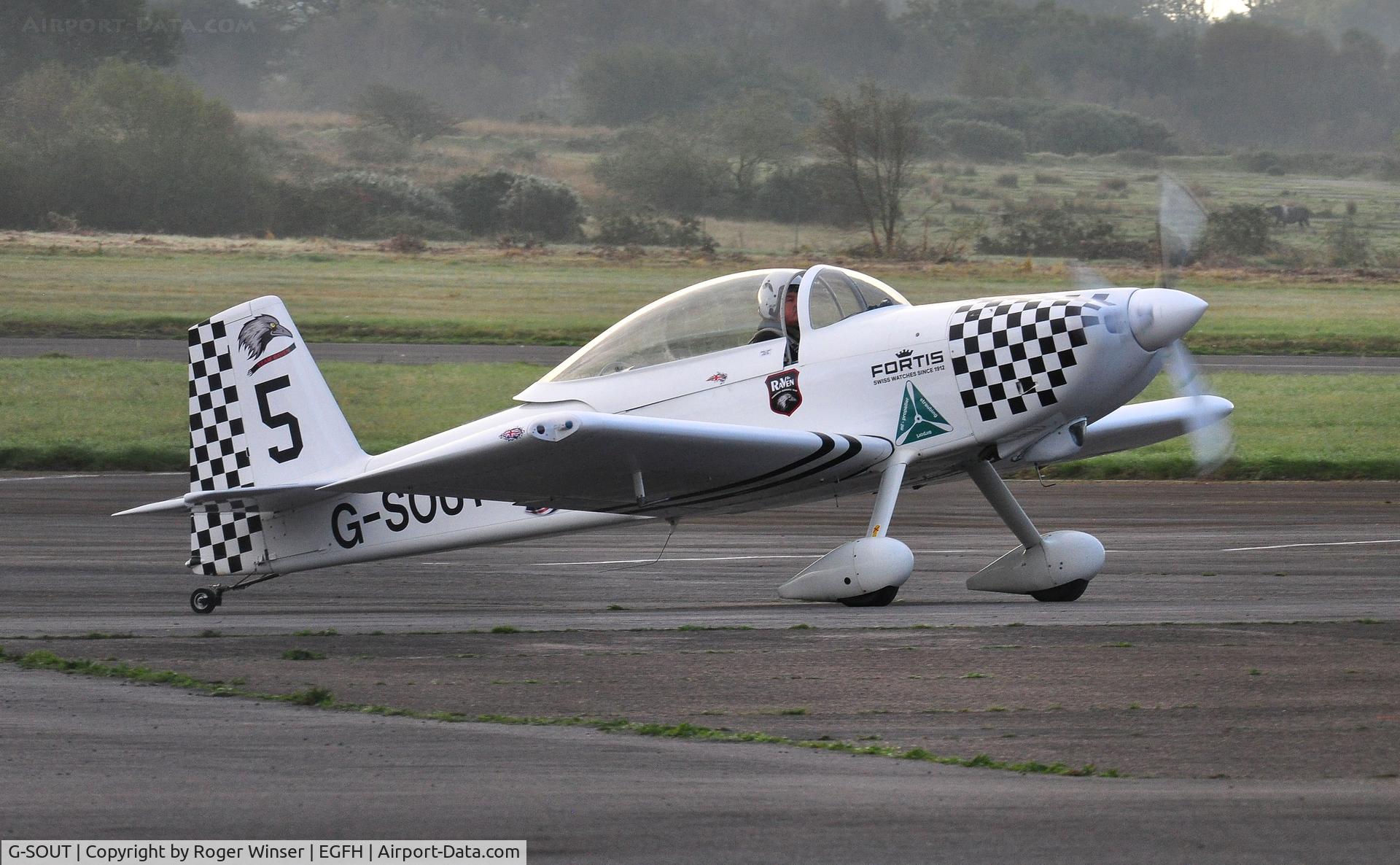 G-SOUT, 2006 Vans RV-8 C/N PFA 303-13295, Visiting RV-8 aircraft (Raven 5 of Team Raven).