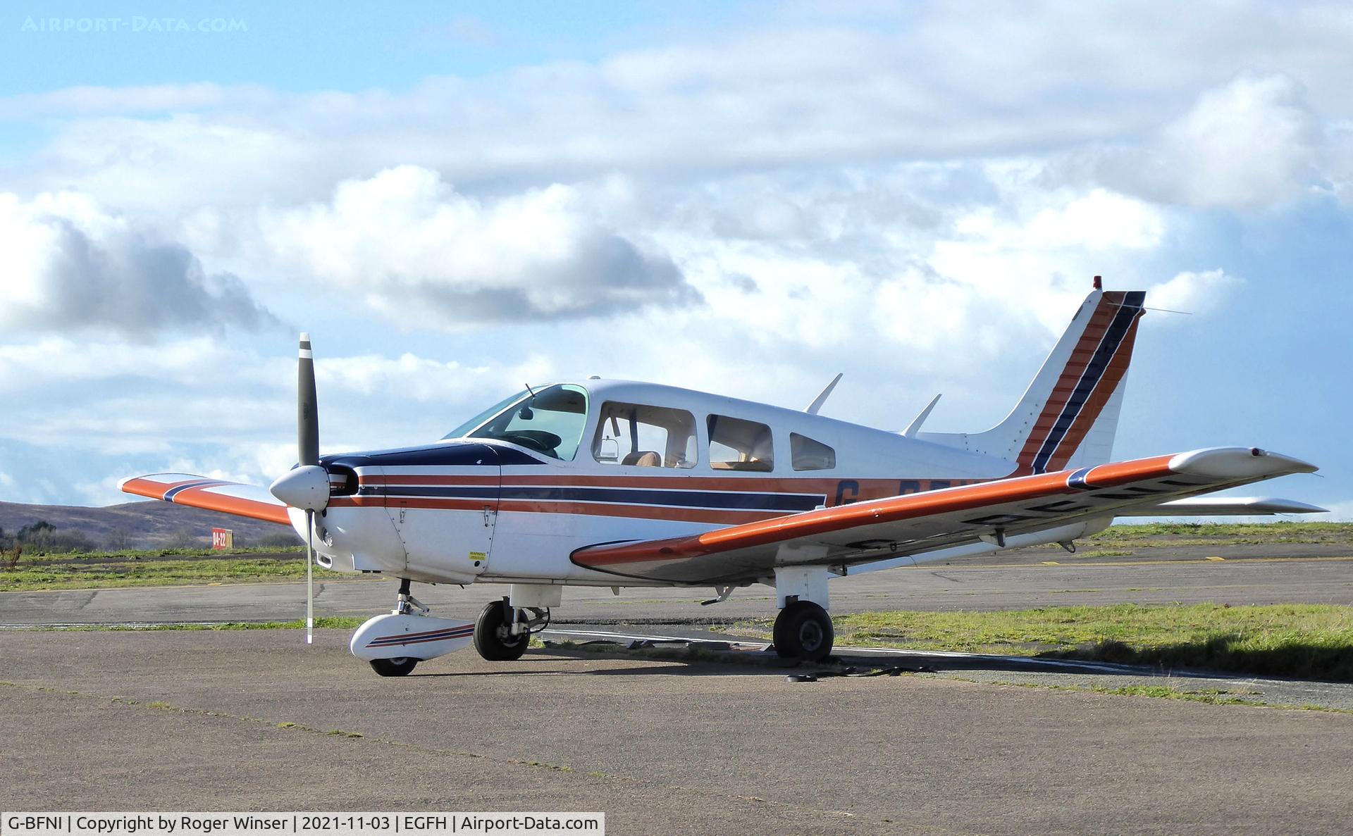G-BFNI, 1977 Piper PA-28-161 Cherokee Warrior II C/N 28-7816215, Resident Warrior II operated by Cambrian Flying Club.