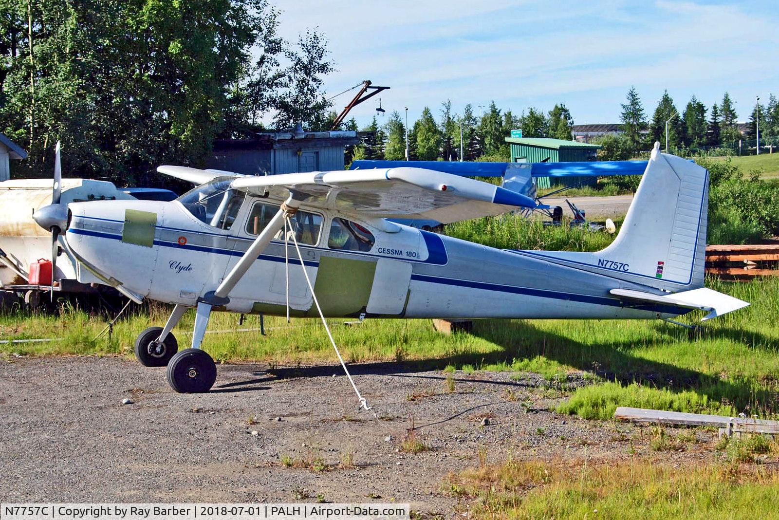 N7757C, 1961 Cessna 180 C/N 30389, N7757C   Cessna 180 [30389] Lake Hood Seaplane Base~N 01/07/2018