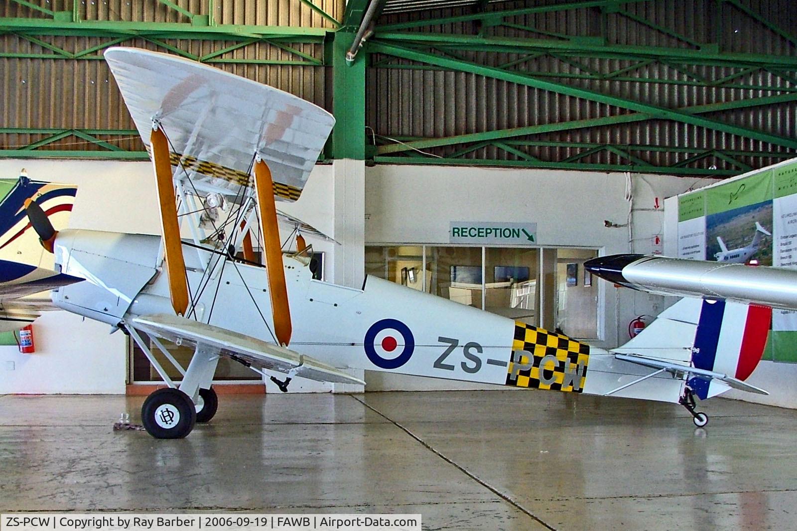 ZS-PCW, De Havilland DH.82A Tiger Moth C/N OU/07/68, ZS-PCW   De Havilland DH.82A Tiger Moth [OU/07/68] Pretoria-Wonderboom~ZS 19/09/2006