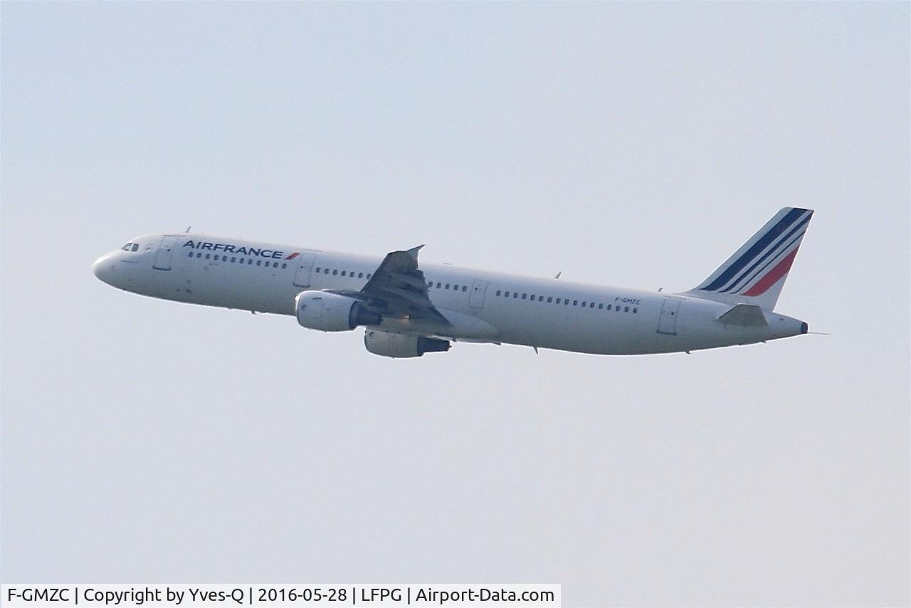 F-GMZC, 1995 Airbus A321-111 C/N 521, Airbus A321-111, Climbing from rwy 08L, Roissy Charles De Gaulle airport (LFPG-CDG)