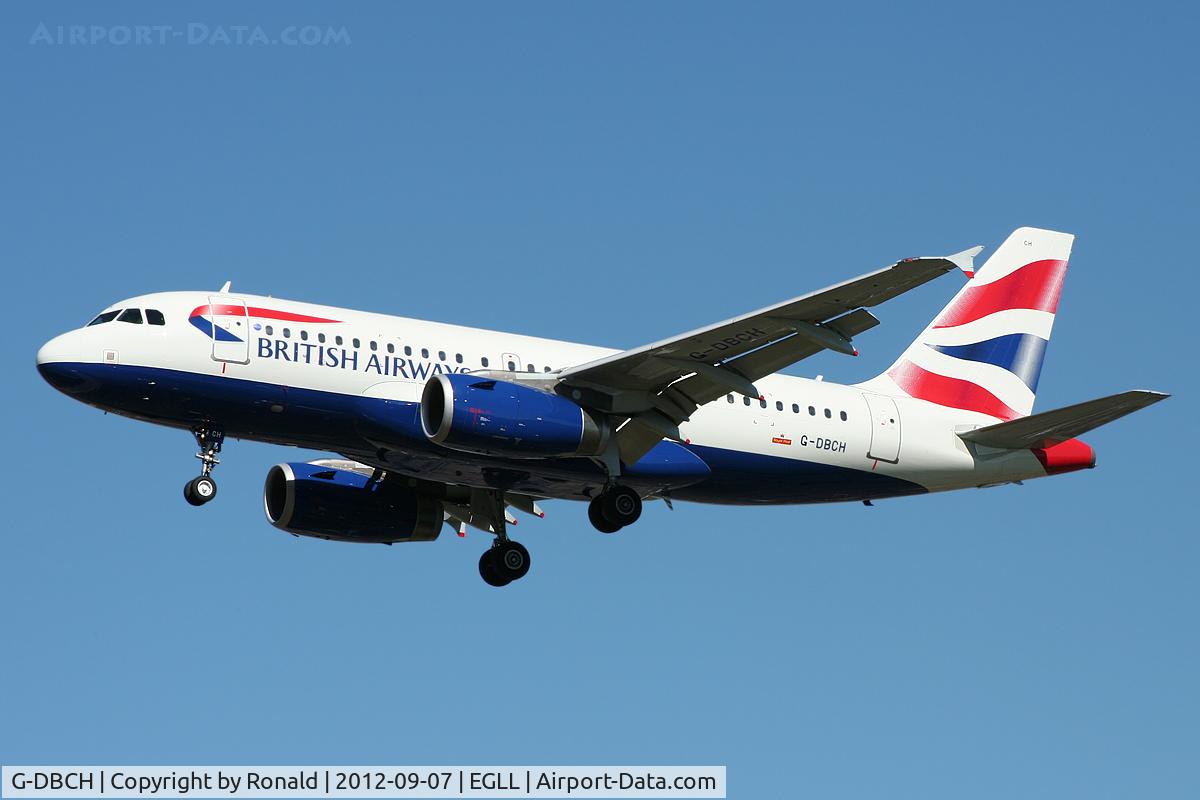 G-DBCH, 2006 Airbus A319-131 C/N 2697, at lhr
