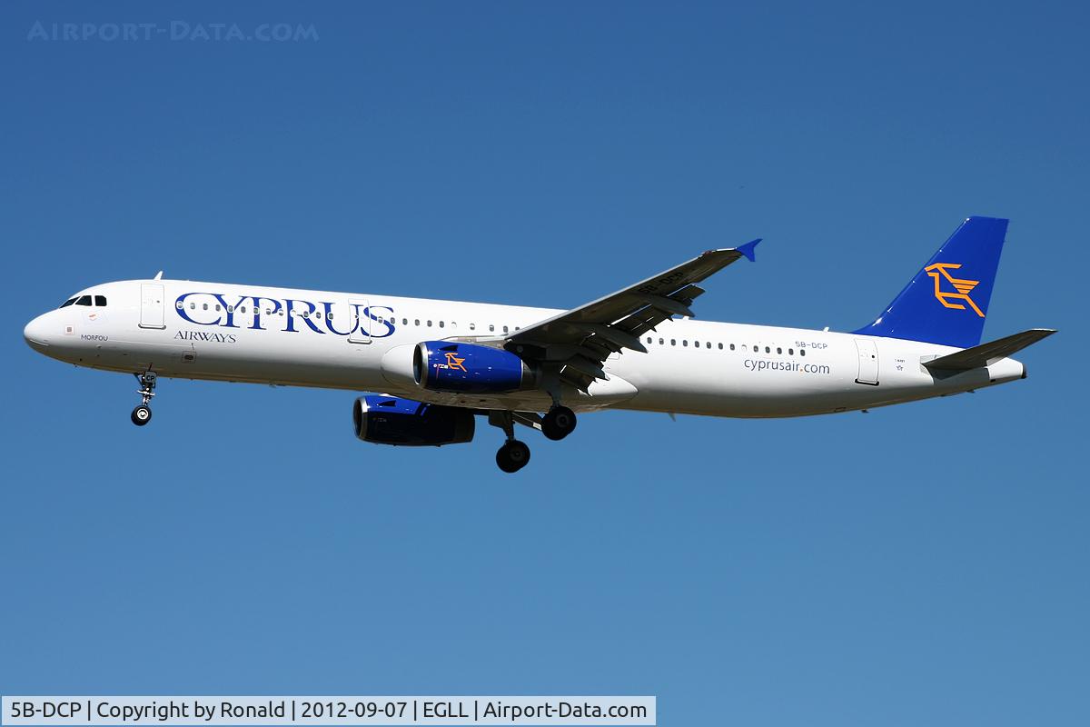 5B-DCP, 2006 Airbus A321-231 C/N 2793, at lhr
