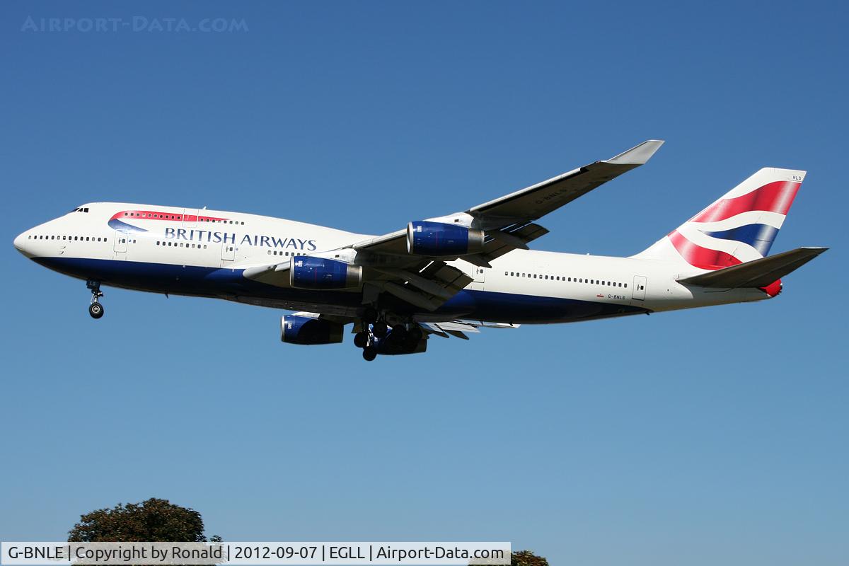 G-BNLE, 1989 Boeing 747-436 C/N 24047, at lhr