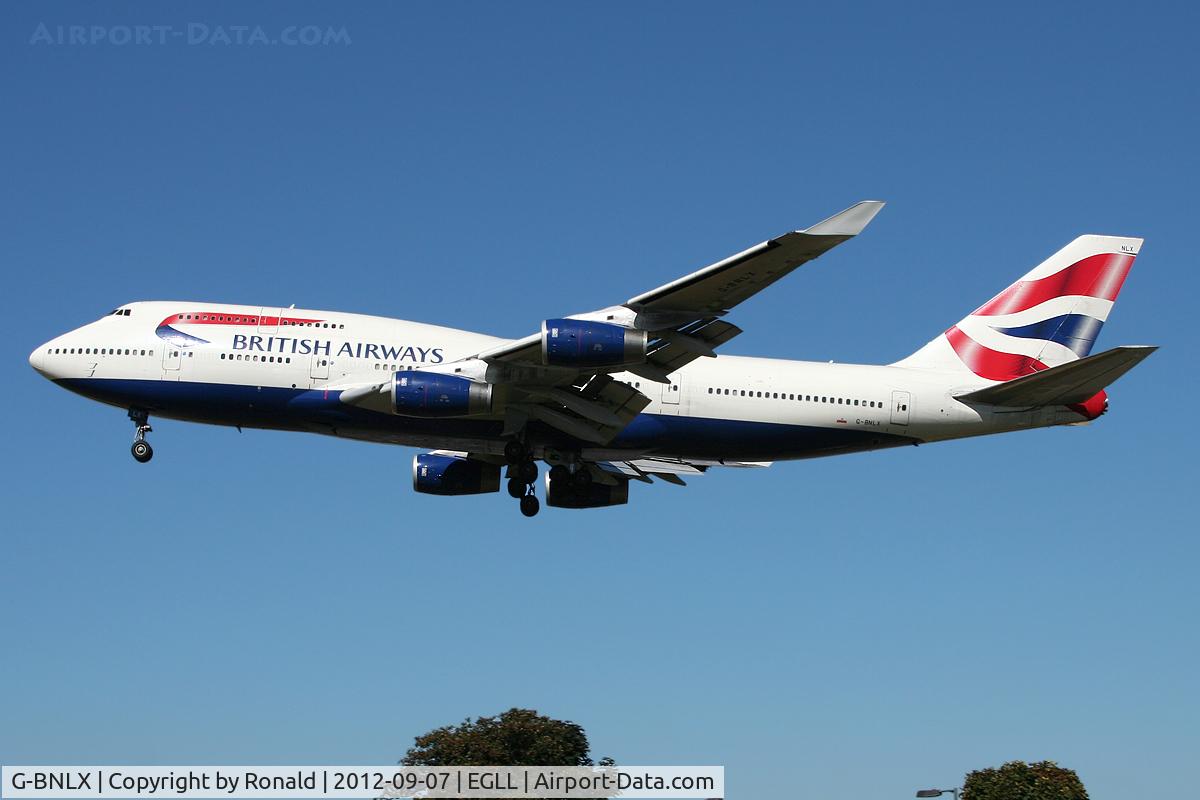G-BNLX, 1992 Boeing 747-436 C/N 25435, at lhr