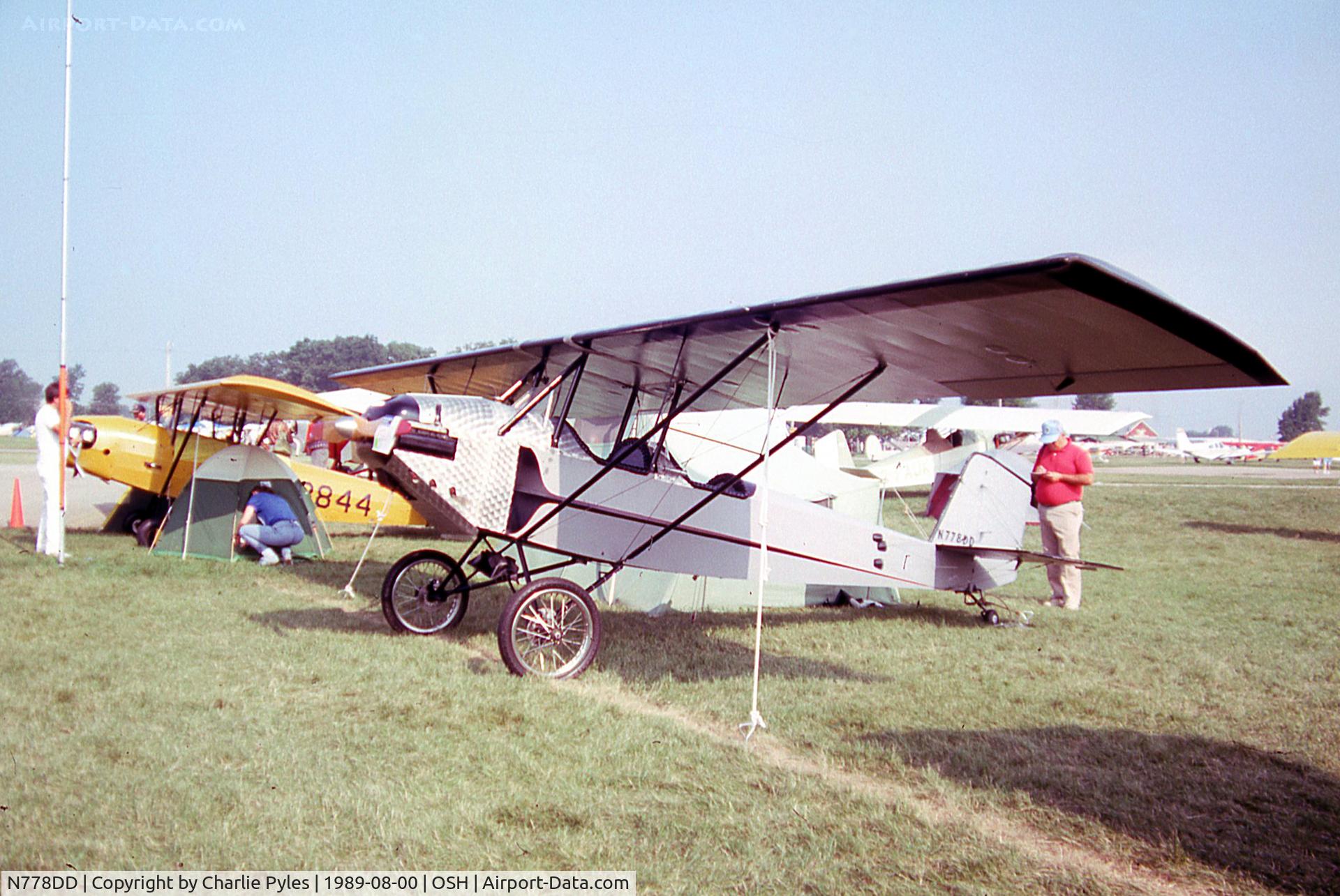 N778DD, Pietenpol Air Camper C/N 19855DT, Oshkosh 1989