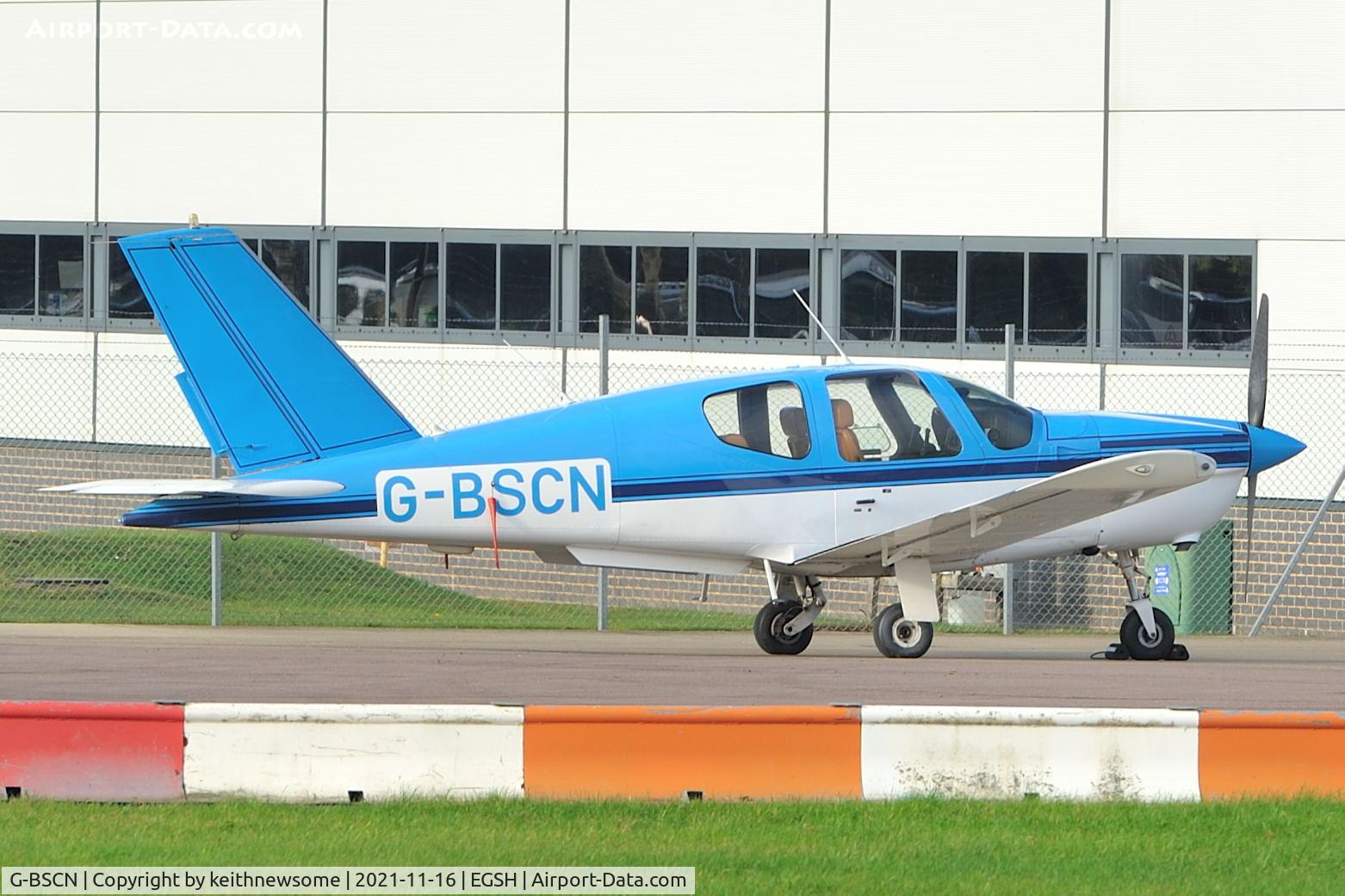 G-BSCN, 1990 Socata TB-20 Trinidad C/N 1070, Parked at Norwich.