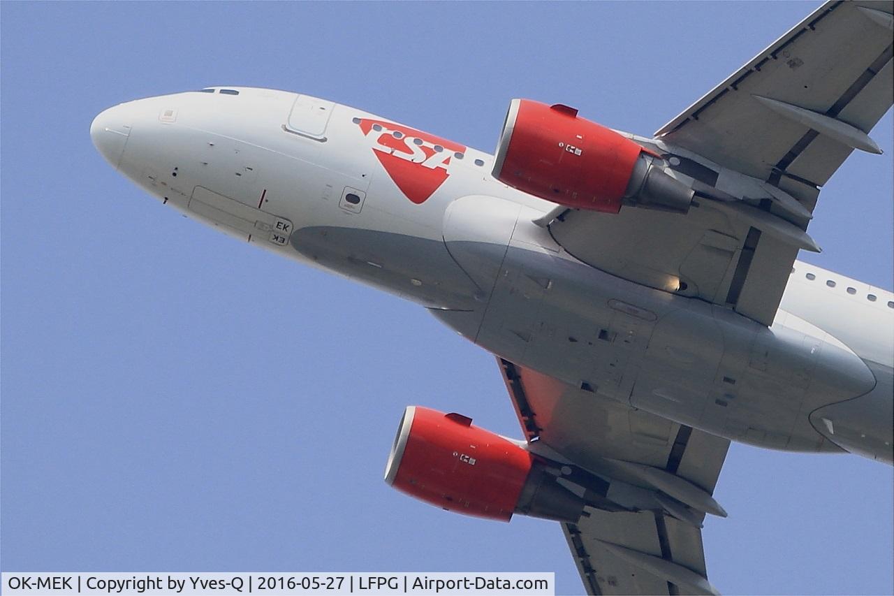 OK-MEK, 2007 Airbus A319-112 C/N 3043, Airbus A319-112, Climbing from rwy 27L, Roissy Charles De Gaulle airport (LFPG-CDG)