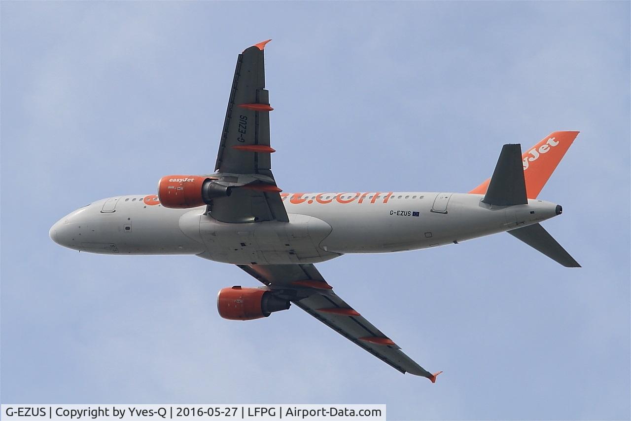 G-EZUS, 2012 Airbus A320-214 C/N 5104, Airbus A320-214, Climbing from rwy 27L, Roissy Charles De Gaulle airport (LFPG-CDG)