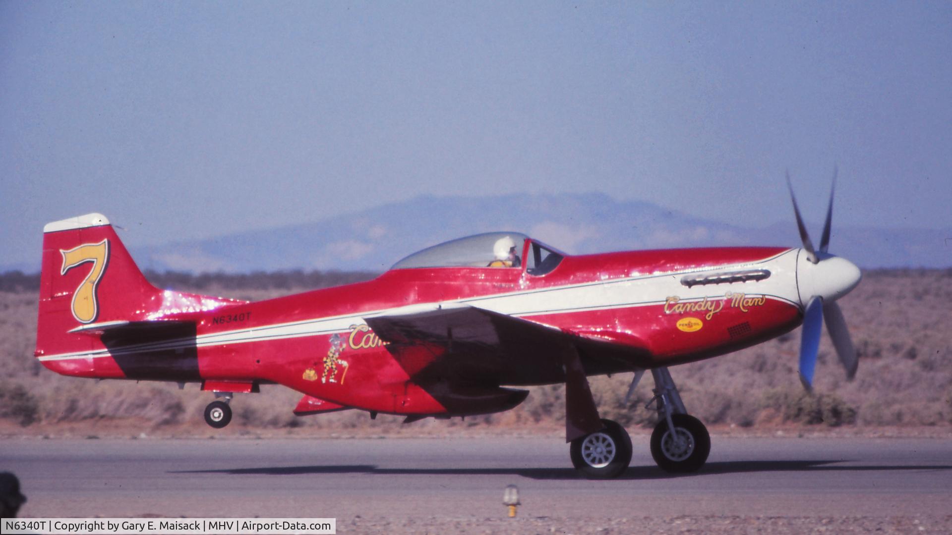 N6340T, 1944 North American P-51D Mustang C/N 122-39608, 1974 Mojave Air Races, CA