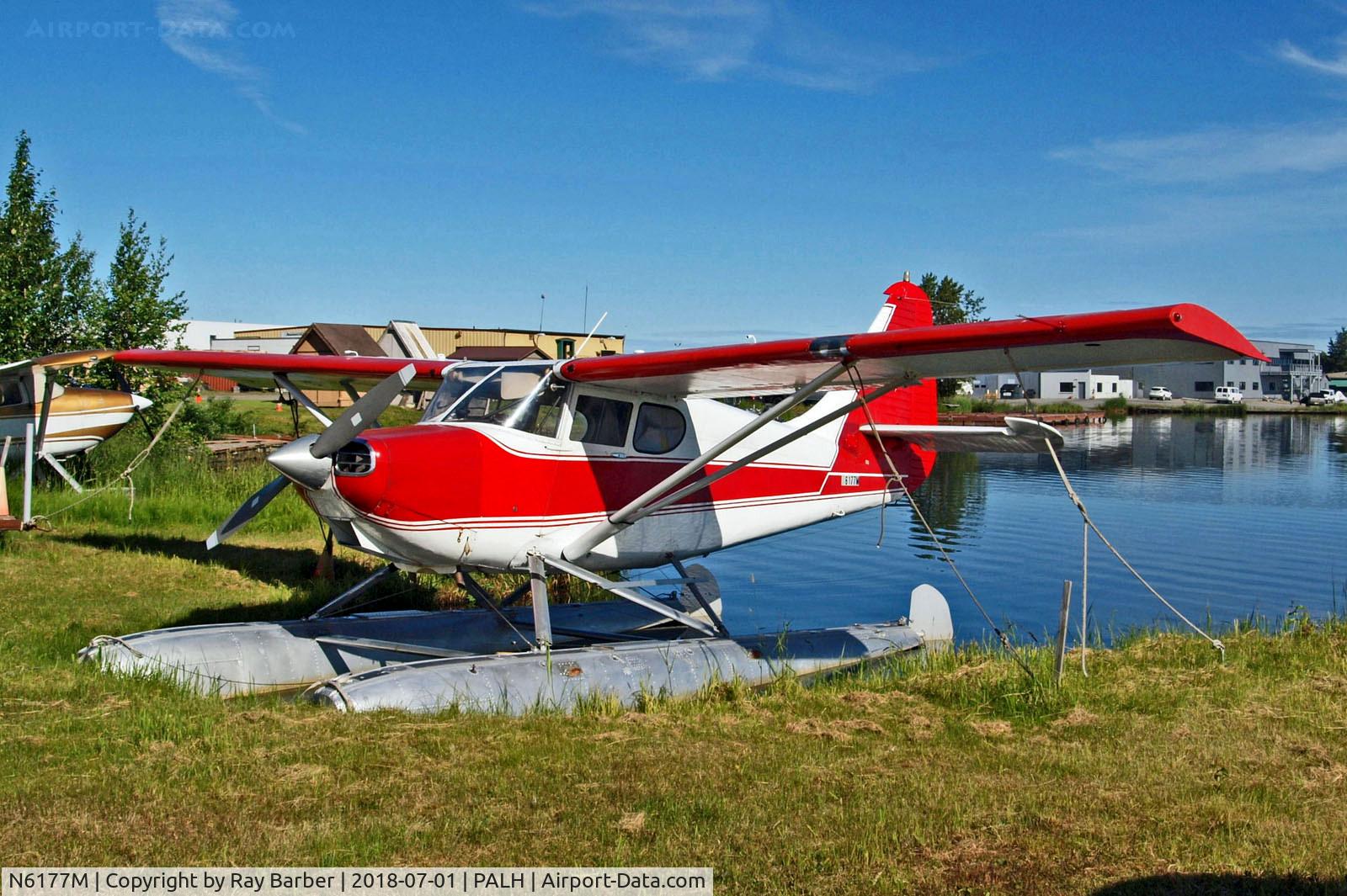 N6177M, 1948 Stinson 108-3 Voyager C/N 108-4177, N6177M   Stinson 108-3 Voyager [108-4177] Lake Hood Seaplane Base~N 01/07/2018