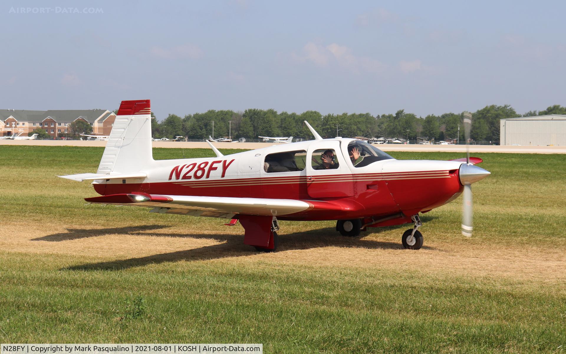 N28FY, 1981 Mooney M20J 201 C/N 24-1219, Mooney M20J