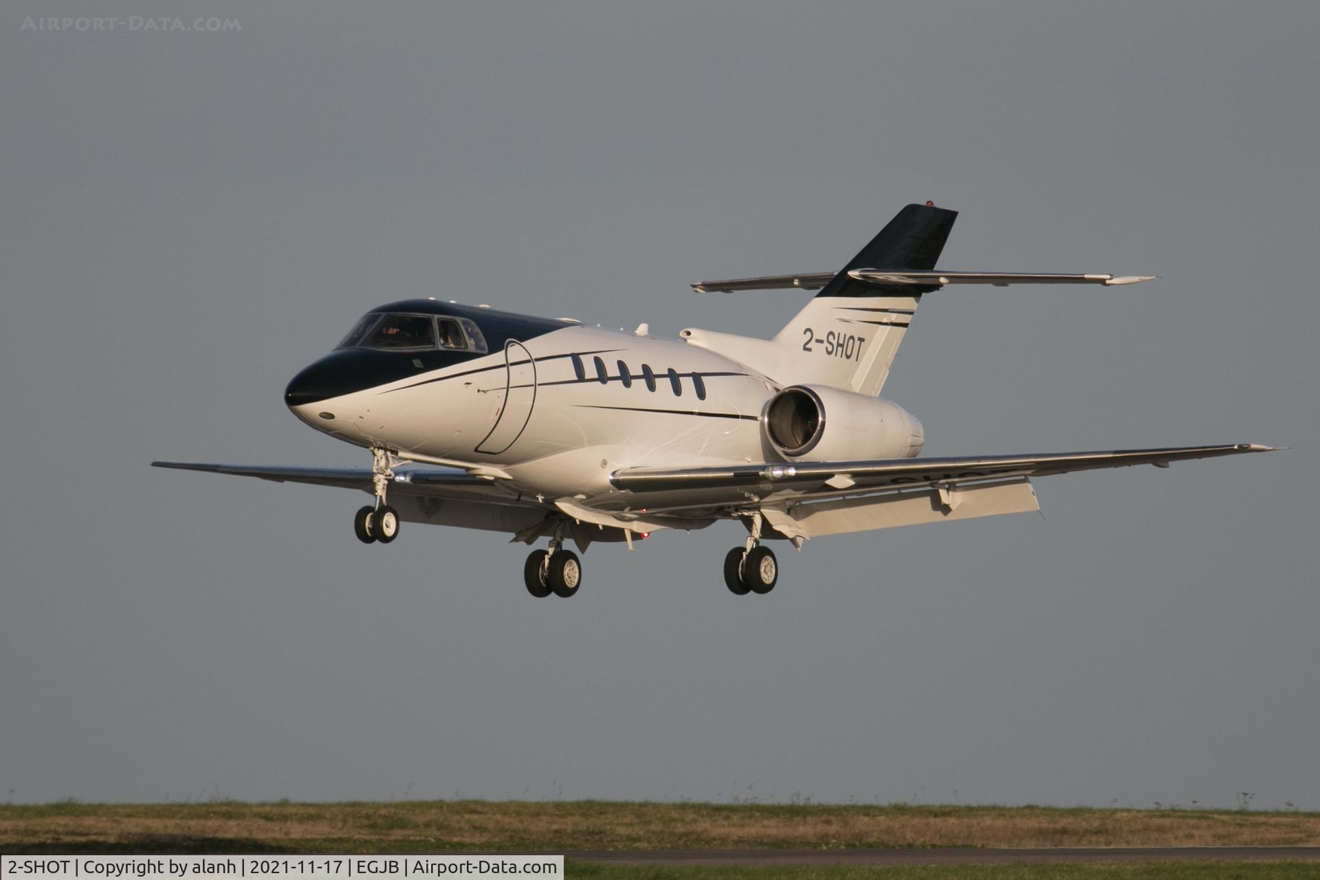 2-SHOT, 2008 Hawker Beechcraft 750 C/N HB-5, Arriving at Guernsey