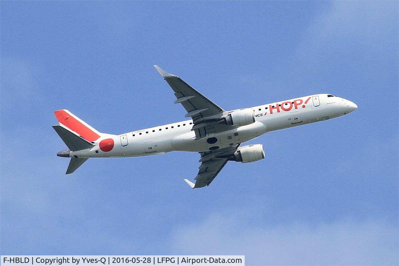 F-HBLD, 2007 Embraer 190LR (ERJ-190-100LR) C/N 19000113, Embraer 190LR, Climbing from rwy 06R, Roissy Charles De Gaulle airport (LFPG-CDG)