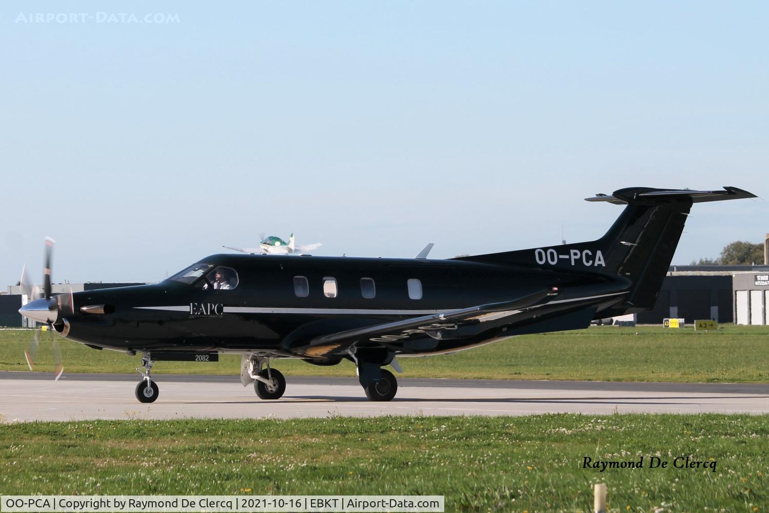 OO-PCA, 2021 Pilatus PC-12/47E C/N 2082, At Wevelgem