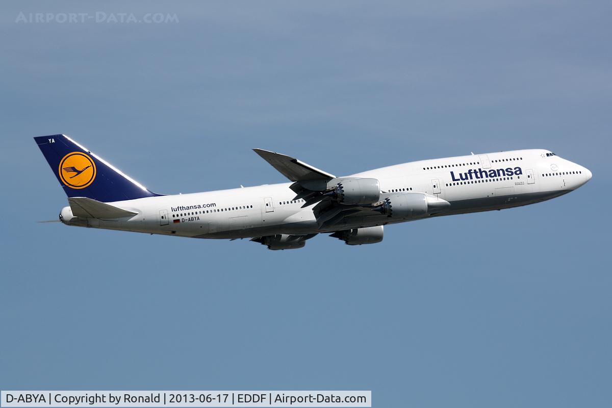 D-ABYA, 2012 Boeing 747-830 C/N 37827, at fra