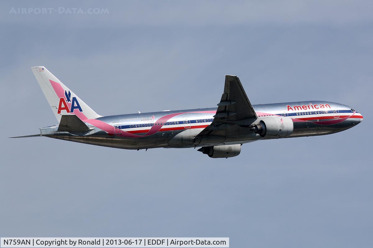 N759AN, 2001 Boeing 777-223/ER C/N 32638, at fra