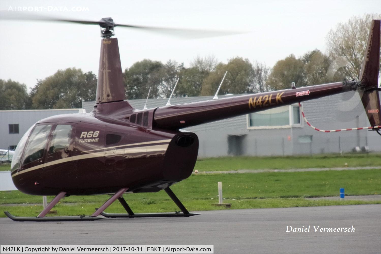 N42LK, 2012 Robinson R66 Turbine C/N 0189, At Wevelgem.