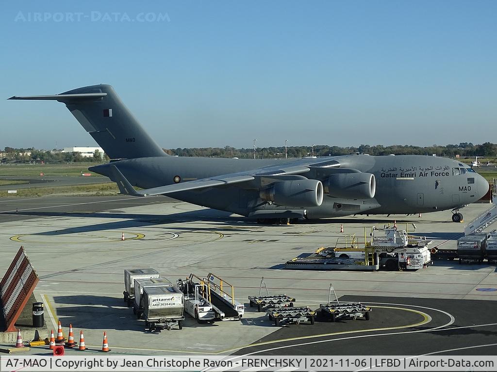 A7-MAO, 2015 Boeing C-17A Globemaster III C/N F-278, Qatar - Air Force