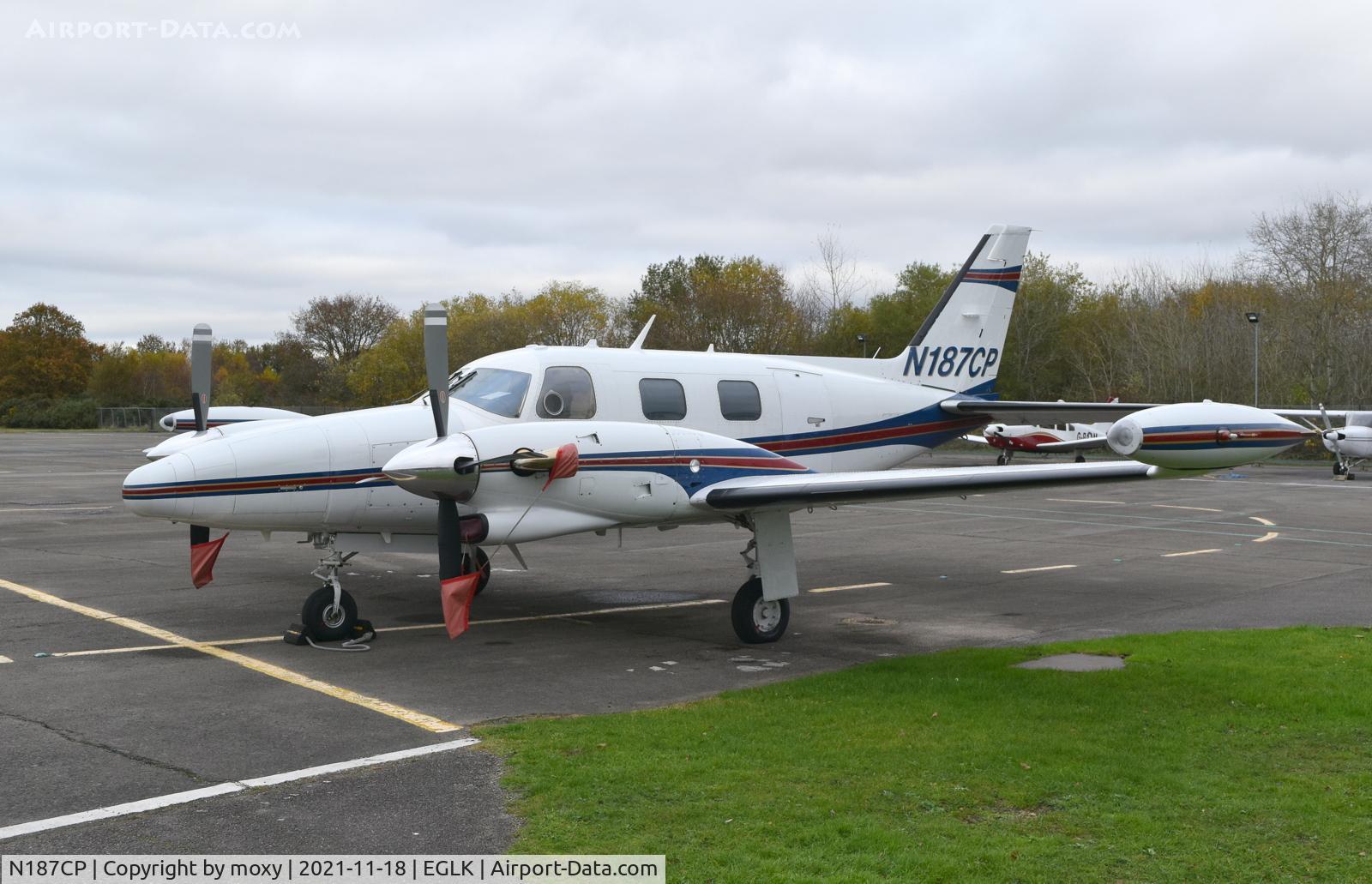 N187CP, 1979 Piper PA-31T C/N 31T-7920054, Piper PA-31T Cheyenne II at Blackbushe.