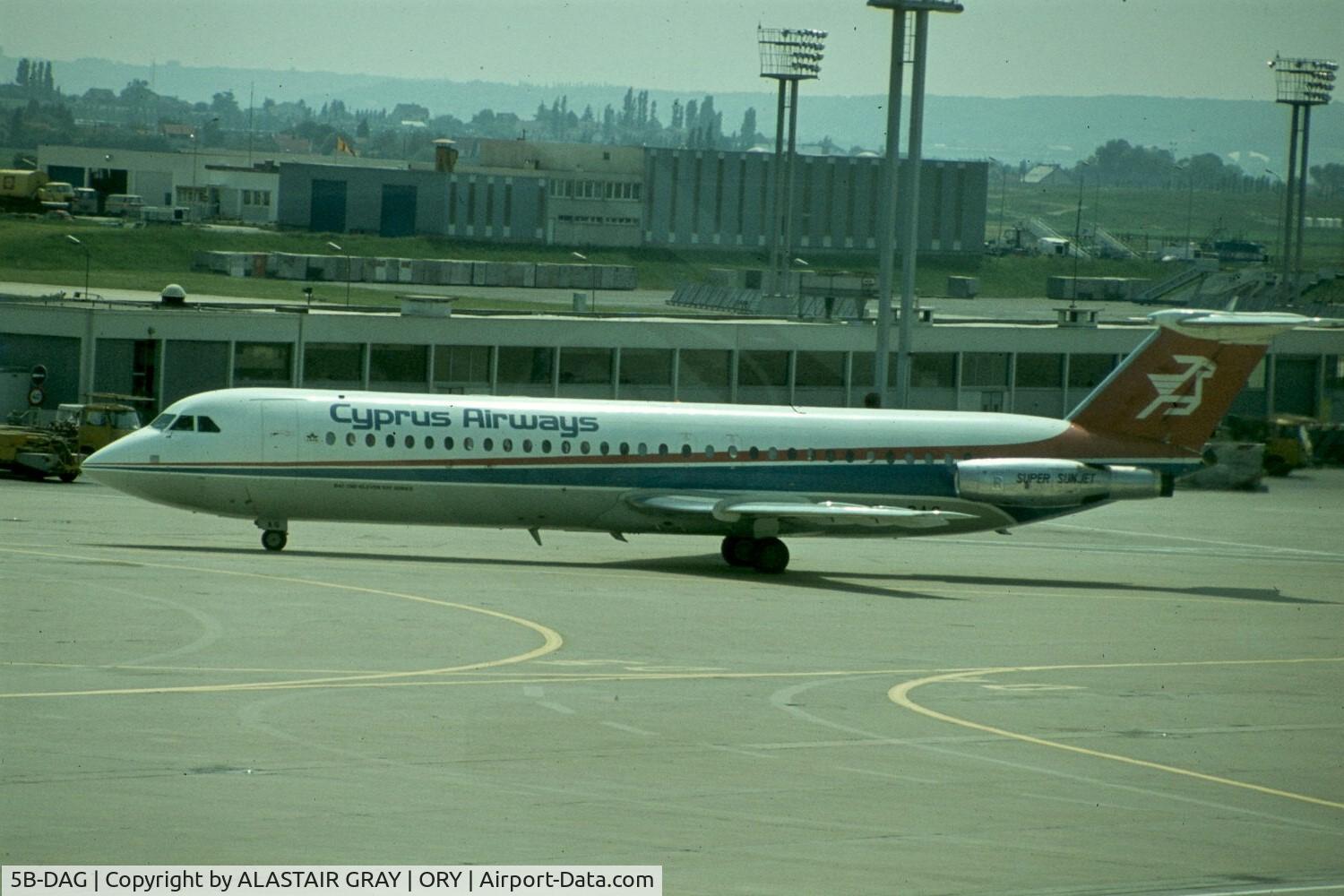 5B-DAG, 1977 BAC 111-537GF One-Eleven C/N BAC.257, Seen here late 70ies at Orly