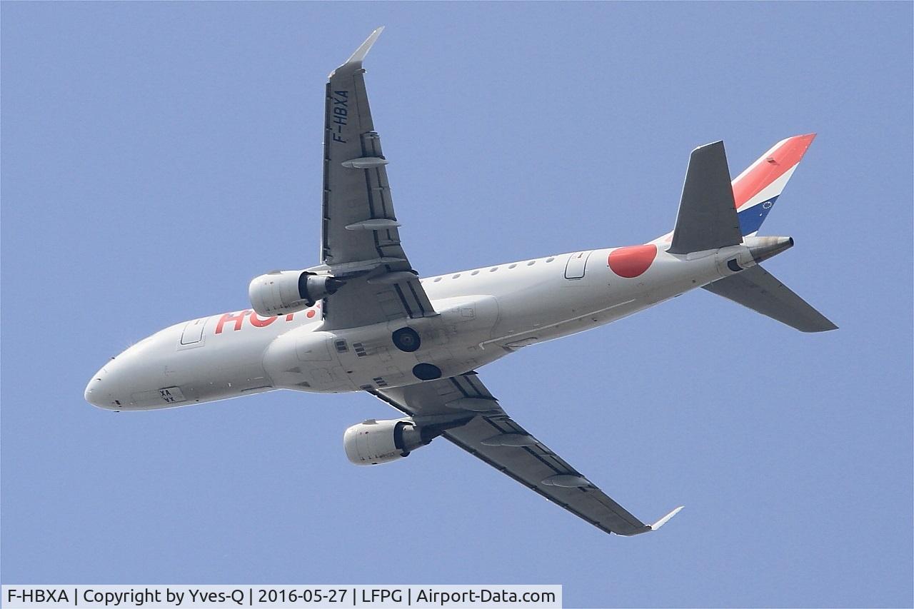 F-HBXA, 2008 Embraer 170LR (ERJ-170-100LR) C/N 17000237, Embraer ERJ-170-100LR, Climbing from Rwy 27L, Roissy Charles De Gaulle Airport (LFPG-CDG)