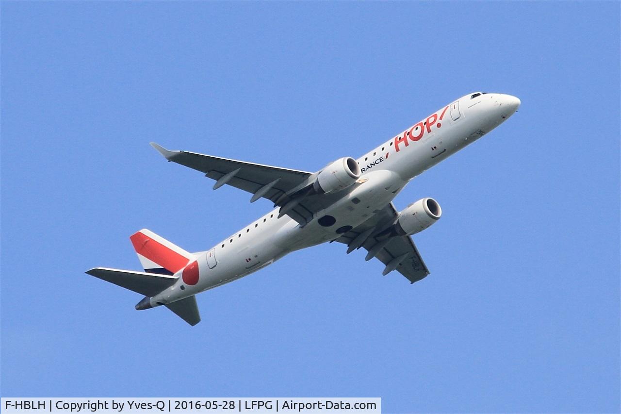 F-HBLH, 2009 Embraer 190LR (ERJ-190-100LR) C/N 19000266, Embraer 190LR, Climbing from rwy 06R, Roissy Charles De Gaulle airport (LFPG-CDG)