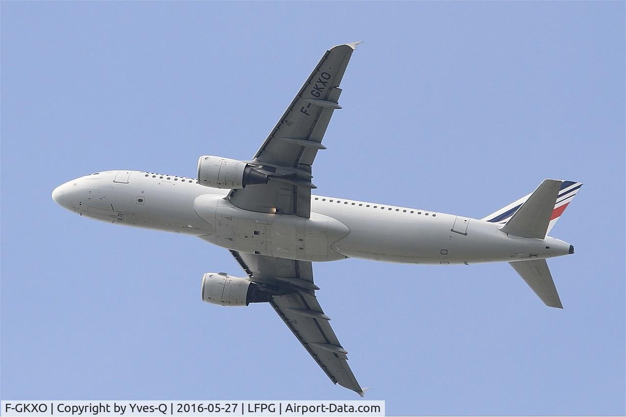 F-GKXO, 2008 Airbus A320-214 C/N 3420, Airbus A320-214, Climbing from Rwy 27L, Roissy Charles De Gaulle Airport (LFPG-CDG)