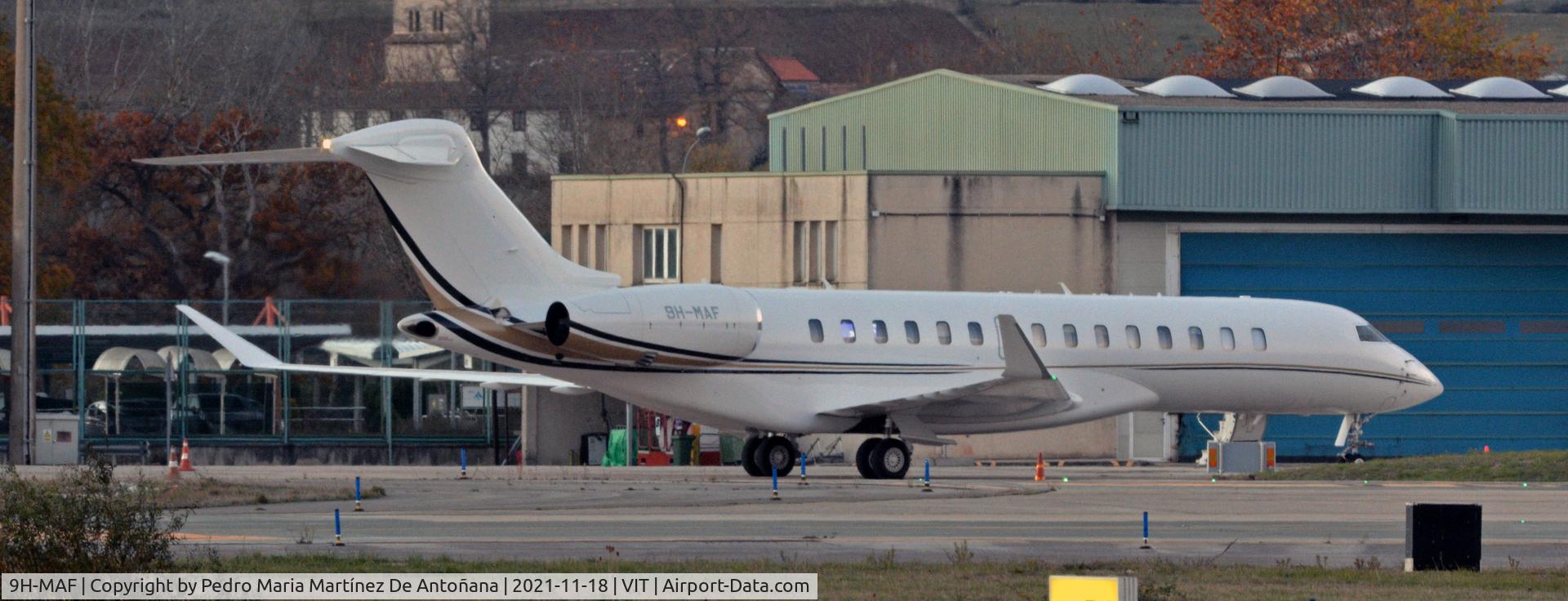 9H-MAF, 2019 Bombardier BD-700-2A12 Global 7500 C/N 70014, Aeropuerto de Foronda - Vitoria-Gasteiz - Euskadi - España