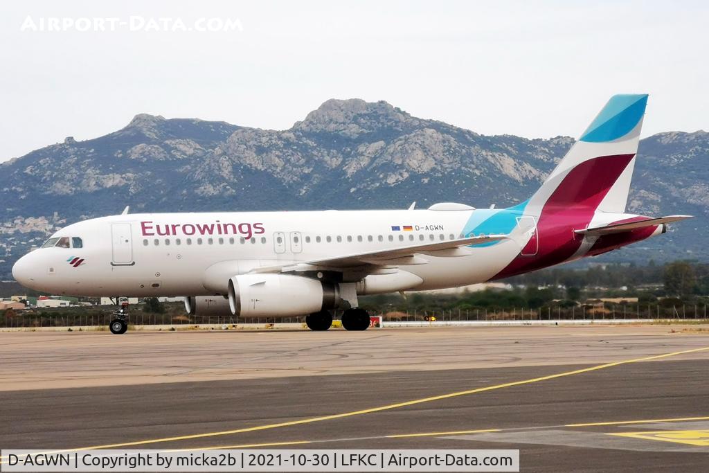 D-AGWN, 2009 Airbus A319-132 C/N 3841, Taxiing with new livery Eurowings