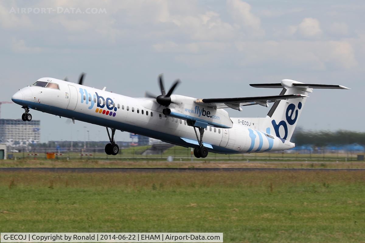 G-ECOJ, 2008 De Havilland Canada DHC-8-402Q Dash 8 C/N 4229, at spl