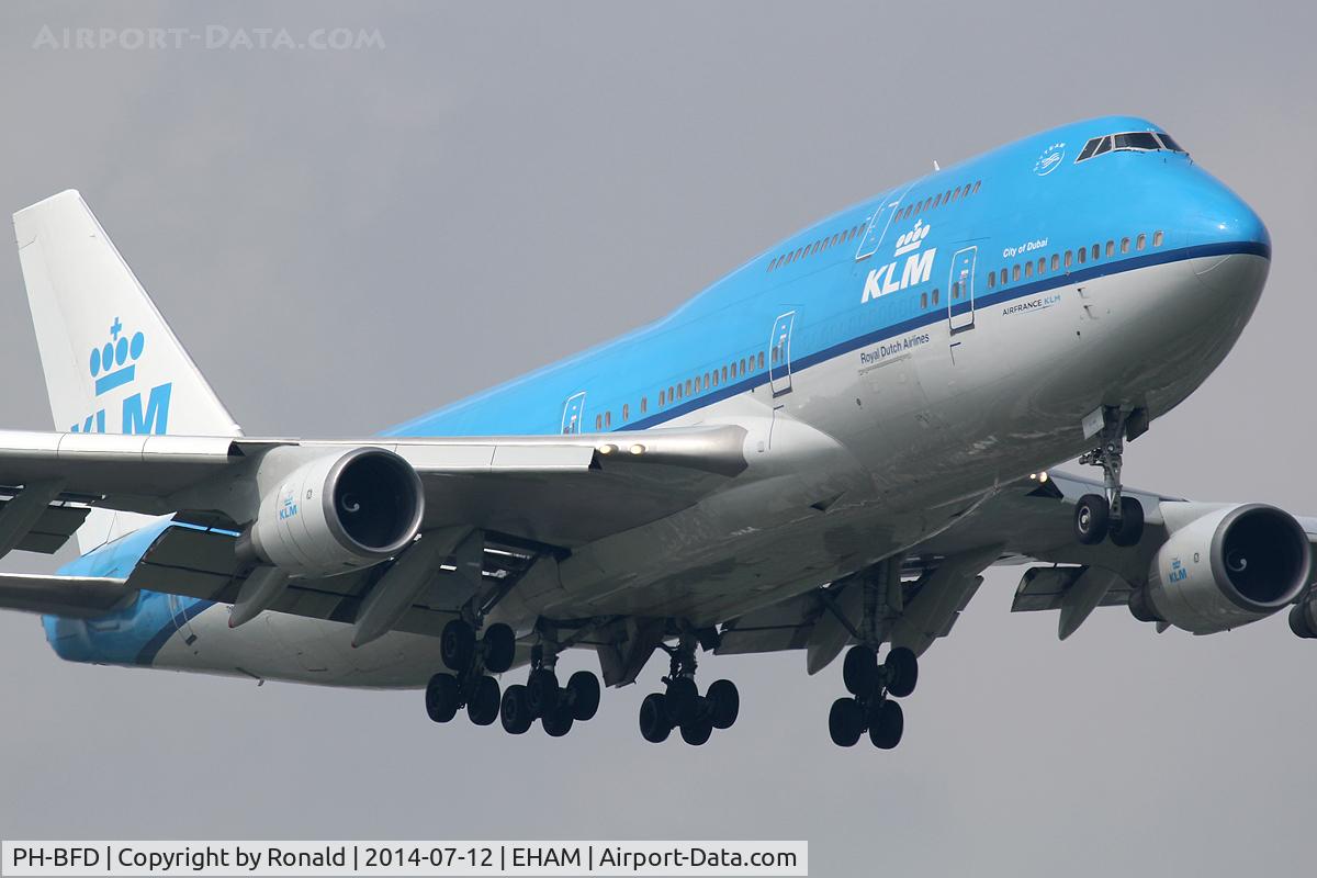 PH-BFD, 1989 Boeing 747-406BC C/N 24001, at spl