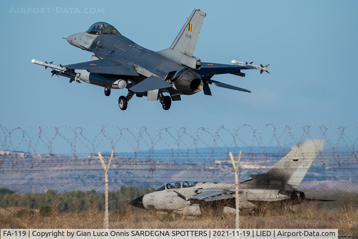 FA-119, SABCA F-16AM Fighting Falcon C/N 6H-119, Landing 35l