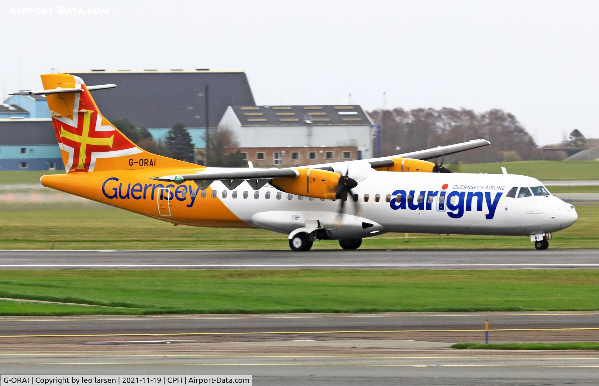 G-ORAI, 2019 ATR 72-212A C/N 1599, Copenhagen 19.11.2021