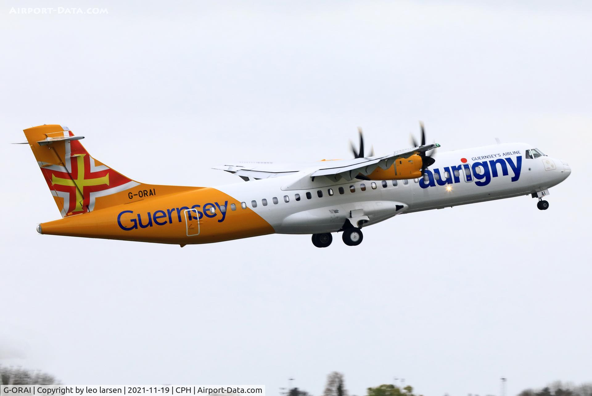 G-ORAI, 2019 ATR 72-212A C/N 1599, Copenhagen 19.11.2021