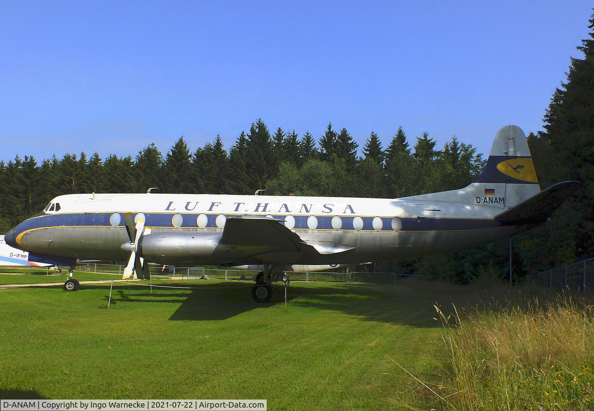 D-ANAM, 1959 Vickers Viscount 814 C/N 368, Vickers Viscount 814 at the Flugausstellung P. Junior, Hermeskeil