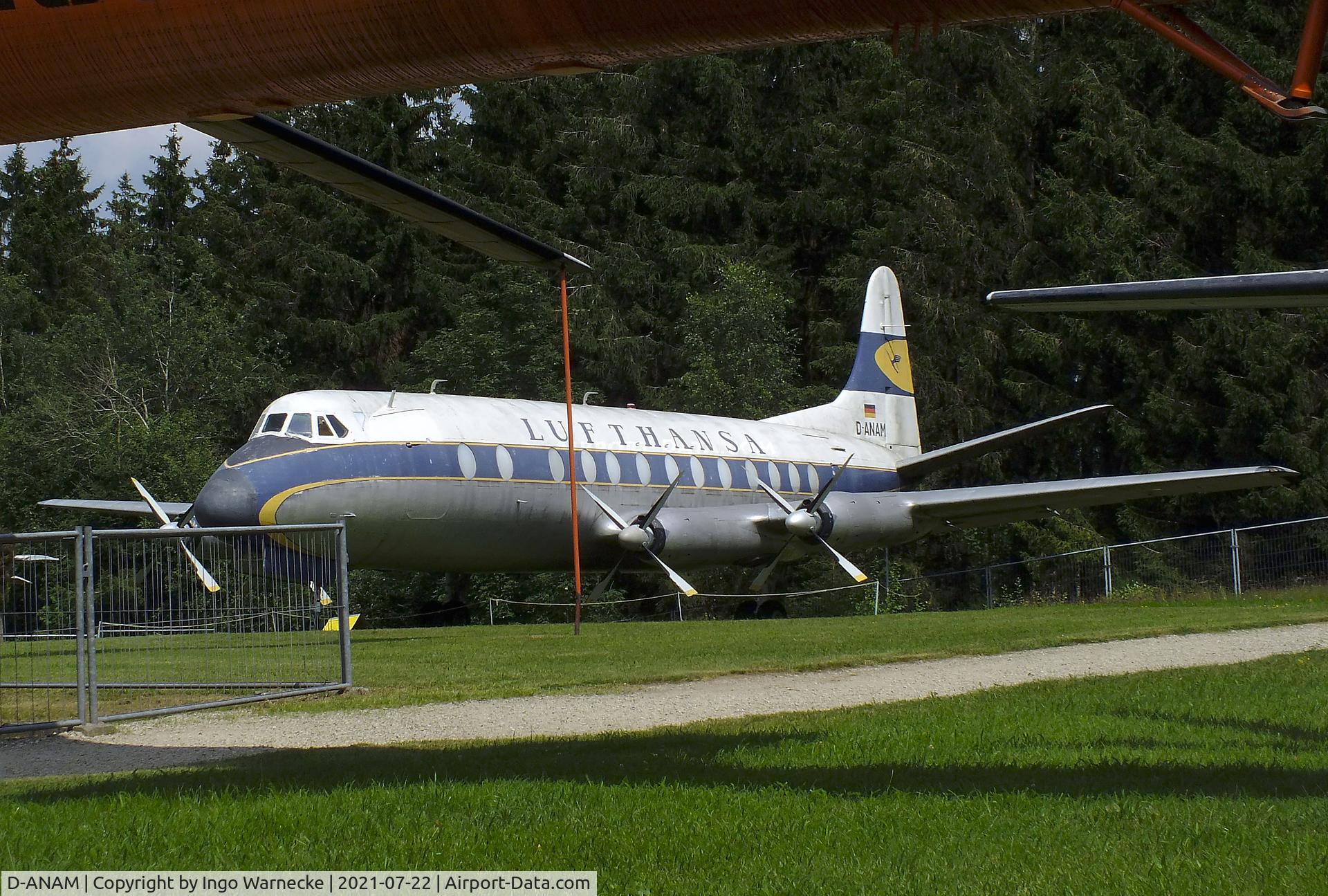 D-ANAM, 1959 Vickers Viscount 814 C/N 368, Vickers Viscount 814 at the Flugausstellung P. Junior, Hermeskeil