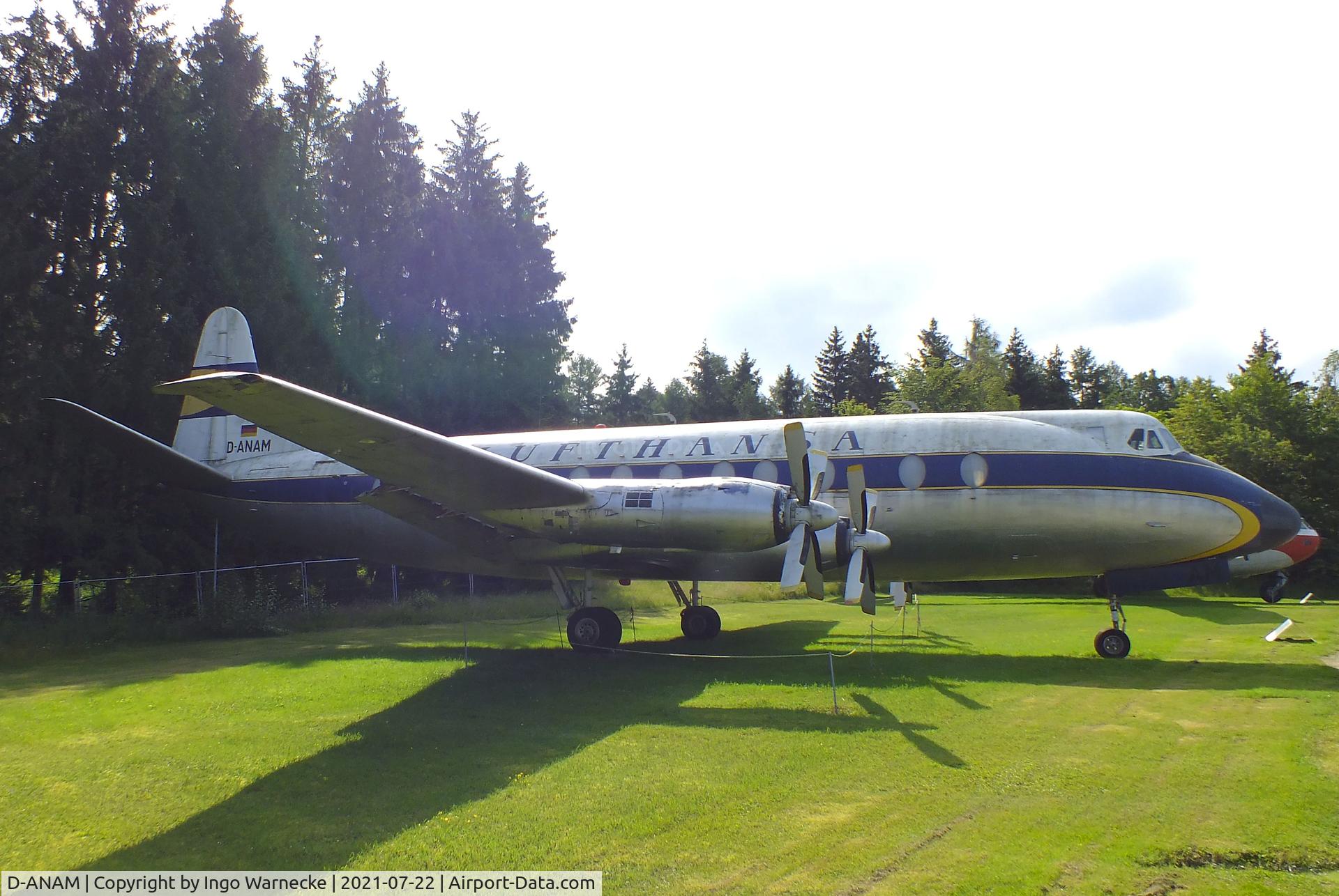 D-ANAM, 1959 Vickers Viscount 814 C/N 368, Vickers Viscount 814 at the Flugausstellung P. Junior, Hermeskeil