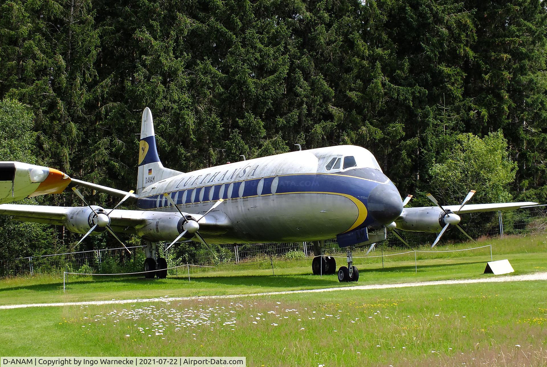D-ANAM, 1959 Vickers Viscount 814 C/N 368, Vickers Viscount 814 at the Flugausstellung P. Junior, Hermeskeil