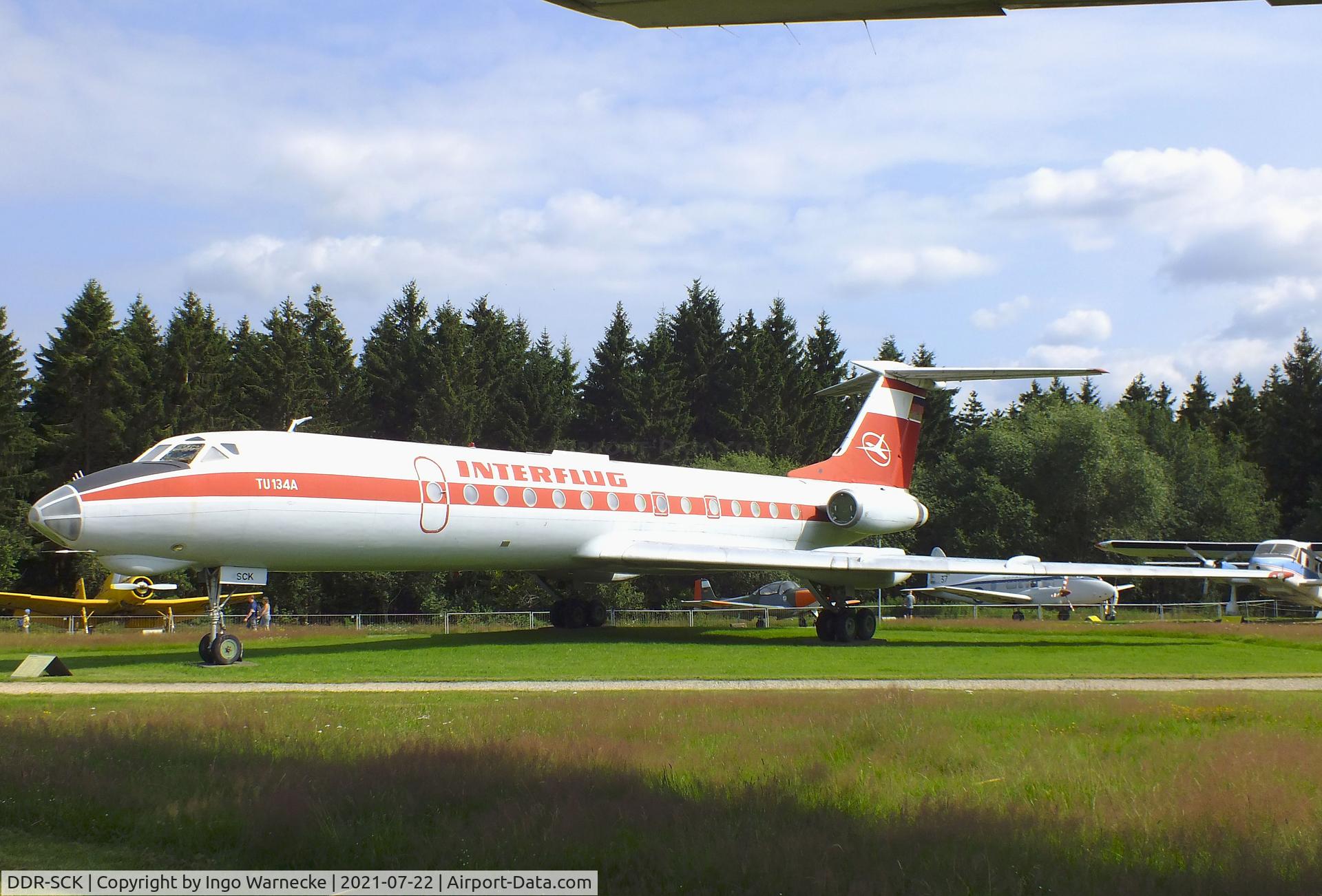 DDR-SCK, 1971 Tupolev TU-134AK C/N 1351304, Tupolev Tu-134AK CRUSTY at the Flugausstellung P. Junior, Hermeskeil