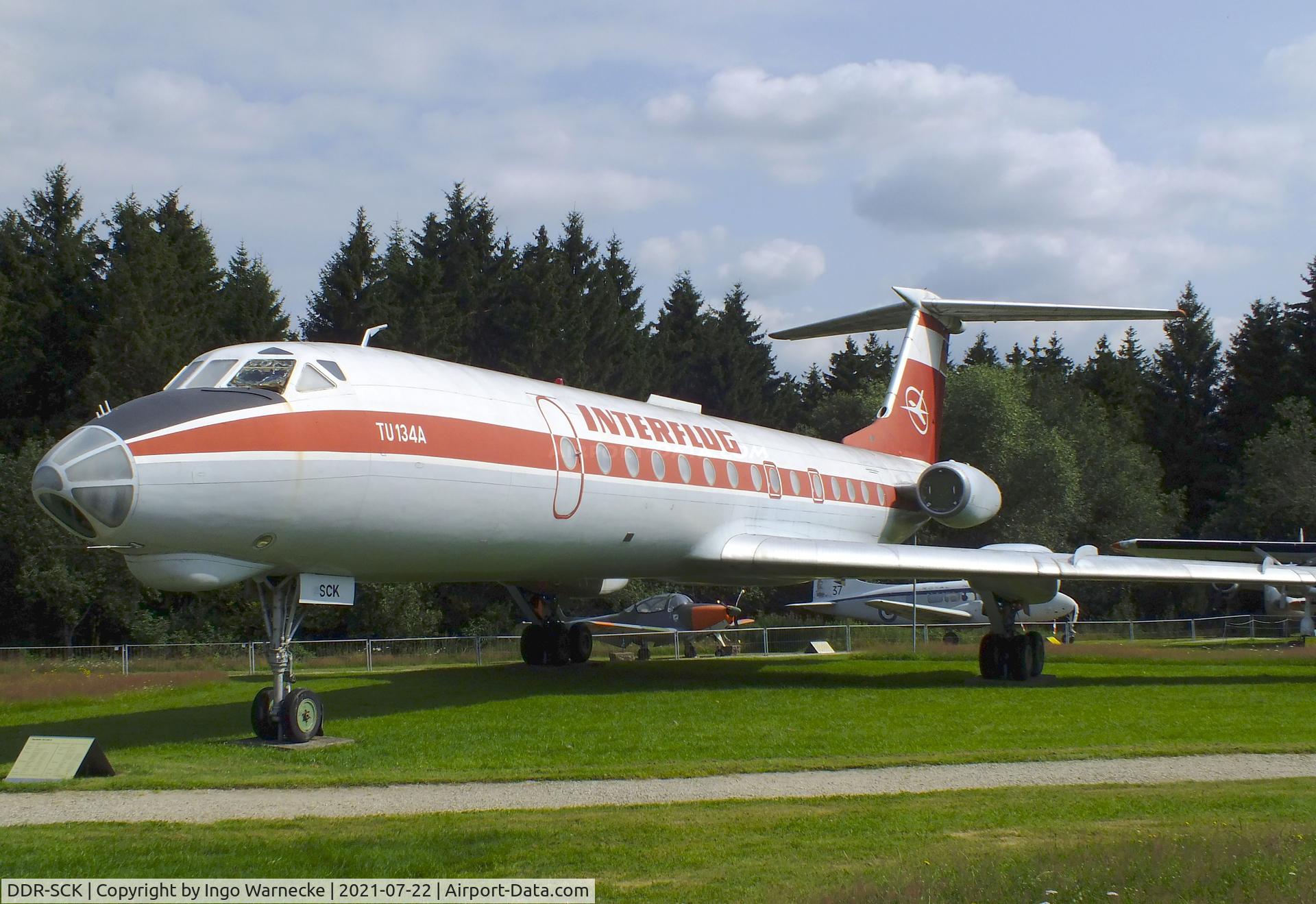 DDR-SCK, 1971 Tupolev TU-134AK C/N 1351304, Tupolev Tu-134AK CRUSTY at the Flugausstellung P. Junior, Hermeskeil