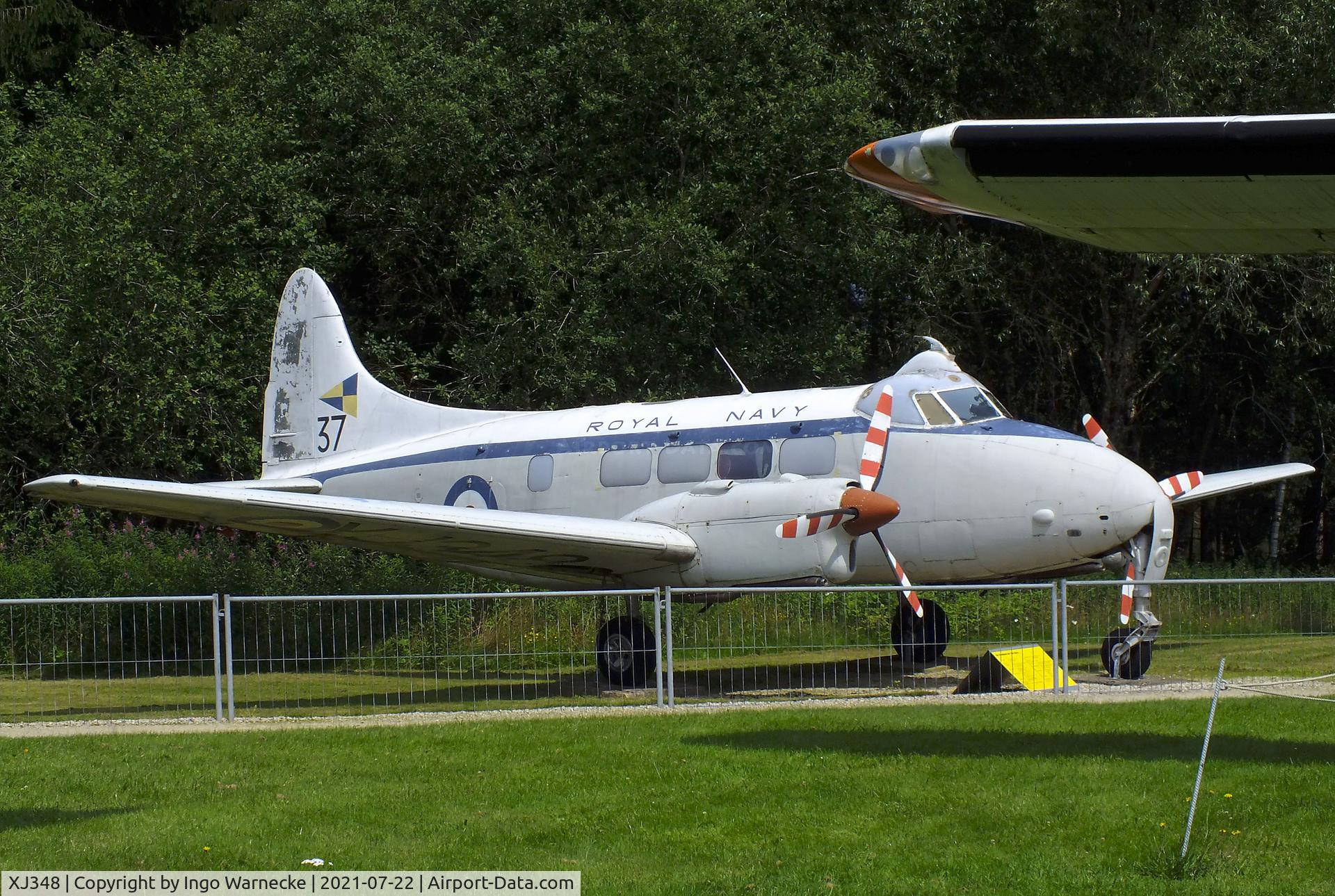 XJ348, 1955 De Havilland DH-104 Sea Devon C.20 C/N 04406, De Havilland D.H.104 Sea Devon C20 at the Flugausstellung P. Junior, Hermeskeil